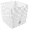 Prosperplast Vaso Rato da 10 litri con contenitore per piantare in bianco 22,3 x 22,3 x 22,8 cm.