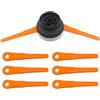 KMBNTU 4006-710-2137 PolyCut 6-2 Testina per decespugliatore Stihl FS38 FS40 FS45 FS50 FSA60 FSA86 ricambio 4006 710 2137