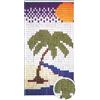 I GIARDINI DEL RE TENDA A PIASTRINE 125XH240 CM DIS. 6018 PALMA