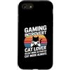 Retro Cat Gamer Introvert Custodia per iPhone SE (2020) / 7/8 Gaming Modalità silenziosa introverso attivata modalità gatto sempre