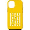 Tropical Bananas Co Custodia per iPhone 12/12 Pro Banane estive divertenti alla moda con stampa di frutta a strisce di banana