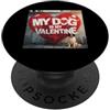 Saint Bernard Puppy Lover PS Il mio cane è il mio San Valentino San Bernardo Street Graffiti PopSockets PopGrip Adesivo