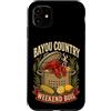 Rustic Cajun Seafood Kitchen Lettering G Custodia per iPhone 11 Bayou Country Weekend Bollire Crawfish Feast Graphic Pot Bollito