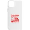Matching Red Color Graphic Tee Custodia per iPhone 14 Plus Colore rosso Go Ahead, Judge Me Red Graphic
