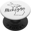 US States United States USA Country Amer Michigan Grandi Laghi Grandi Sogni PopSockets PopGrip Adesivo