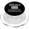 PARAMEDIC GIFTS FOR MEN WOMEN Orgoglioso paramedico mamma mamma bandiera USA simbolo medico SME EMT PopSockets PopGrip per MagSafe