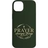 Faith Revival Studio Custodia per iPhone 14 Plus La preghiera cambia le cose Fede cristiana Croce religiosa