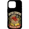 Rustic Cajun Seafood Kitchen Lettering G Custodia per iPhone 16 Pro Bayou Country Weekend Bollire Crawfish Feast Graphic Pot Bollito