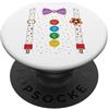 Costume Da Clown Carnevale Costume Da Clown Carnevale Da PopSockets PopGrip Adesivo