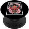 TOKYO WAVES Oni Mask Designs Maschera giapponese del diavolo Hannya giapponese Oni Maschera Yokai Oni PopSockets PopGrip Adesivo