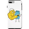 Funny Gym Egg Protein Bodybuilder Humor Custodia per iPhone 7 Plus/8 Plus Bodybuilding Egg Vs Protein Jar Gym Humor