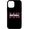 Retro Mississippi Softball Varsity Fan A Custodia per iPhone 12 mini Mississippi Softball stile animalier rosa vintage MS State Art
