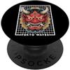 Japanese Aesthetic by Tokyo Waves Maschera giapponese del diavolo Hannya giapponese Oni Grid Yokai Oni PopSockets PopGrip Adesivo