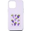 Grape and Vine Co Custodia per iPhone 12 Pro Max Grapeful Viola Uva Stripe Pattern Garden Fruit Lover
