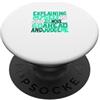 Matching Light Teal Aqua Color Graphic T Colore acqua verde chiaro Go Ahead, Judge Me Teal Aqua Graphic PopSockets PopGrip Adesivo