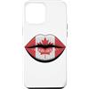 Foglia D'Acero Labbra Stile Canada Custodia per iPhone 12 Pro Max Bandiera Canadese Labbra Canada