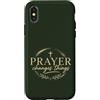 Faith Revival Studio Custodia per iPhone X/XS La preghiera cambia le cose Fede cristiana Croce religiosa