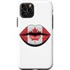 Foglia D'Acero Labbra Stile Canada Custodia per iPhone 11 Pro Bandiera Canadese Labbra Canada