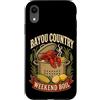Rustic Cajun Seafood Kitchen Lettering G Custodia per iPhone XR Bayou Country Weekend Bollire Crawfish Feast Graphic Pot Bollito