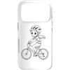 T-Shirts de Mountain Bike per Ragazze Custodia per iPhone 17 Pro Ragazza in bicicletta Disegno di una linea di ciclista