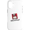 Fraxoweb Custodia per iPhone 16 Never Forget Retro Vintage Floppy Disk Geek Computer Geek