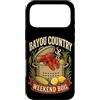 Rustic Cajun Seafood Kitchen Lettering G Custodia per iPhone 17 Pro Max Bayou Country Weekend Bollire Crawfish Feast Graphic Pot Bollito