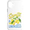 Italian Summer Sun And Beach Alcohol Vac Custodia per iPhone 16 Plus Spritz Limoncello dal 1900 Italia Vintage Cocktail Limone