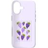 Grape and Vine Co Custodia per iPhone 17 Grapeful Viola Uva Stripe Pattern Garden Fruit Lover
