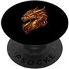 Dragon Medieval Fantasy Mythical Fire Dr Drago gotico Dark Fantasy RPG Gamer LARP PopSockets PopGrip Adesivo