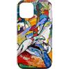 ArtLoversCafe Custodia per iPhone 12/12 Pro Wassily Kandinsky Composizione II Arte astratta