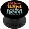 Follow The Word Not The Herd Bible Verse Follow The Word Not The Herd Christian Bible Verse Scripture PopSockets PopGrip Adesivo