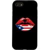 Souvenirs Albanian Lover Gifts Custodia per iPhone SE (2020) / 7/8 Lips Half Puerto Rican Albanian Roots Albania