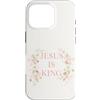 Faith & Purpose Christian Collective Custodia per iPhone 16 Pro Jesus Is King Christian Faith Floral Daisy Fragola