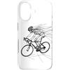 Magliette de Ciclismo per Ragazze Custodia per iPhone 17 Ciclismo Ragazza Una Linea Disegno Bicicletta per Ragazze