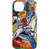 ArtLoversCafe Custodia per iPhone 14 Plus Wassily Kandinsky Composizione II Arte astratta