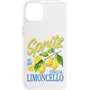 Italian Summer Sun And Beach Alcohol Vac Custodia per iPhone 14 Plus Spritz Limoncello dal 1900 Italia Vintage Cocktail Limone