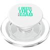 Matching Light Teal Aqua Color Graphic T Foglia di tè chiaro Aqua Color They Mad I Been Me Light Teal Aqua PopSockets PopGrip per MagSafe