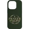Faith Revival Studio Custodia per iPhone 14 Pro La preghiera cambia le cose Fede cristiana Croce religiosa