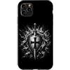 Templar Knight Crusader Cross Shield Custodia per iPhone 11 Pro Max Cavaliere Crociato Medievale Spada E Scudo