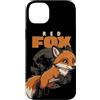 Fox Breeds Wild Animal Lover Cute Foxes Custodia per iPhone 14 Plus Cartoon Red Foxes Razza Amante Animale Carino Volpe