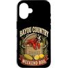 Rustic Cajun Seafood Kitchen Lettering G Custodia per iPhone 16 Bayou Country Weekend Bollire Crawfish Feast Graphic Pot Bollito