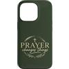 Faith Revival Studio Custodia per iPhone 13 Pro La preghiera cambia le cose Fede cristiana Croce religiosa