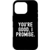 Sarcastic Comfort Co. Custodia per iPhone 16 Pro Sei bravo prometto Relatable Umoristico Sarcastico