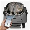 Garvee Lettiera Gatto Autopulente Automatica con Entrata dall'Alto, Cassetta Igienica Intelligente Design Aperto XXL per Gatti Grandi, Sistema di Sicurezza Avanzato e Monitoraggio App, Grigio Freddo