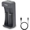 Velamp Caricatore veloce 2 canali per batterie Lithium-ion