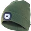 Velamp LIGHTHOUSE: capellino con luce frontale LED ricaricabile. Verde