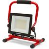 Velamp WAINGRO 50W: Proiettore LED SMD 50W da lavoro con staffa a terra e cavo 2m. IP65. Rosso