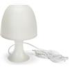 Velamp MUSHROOM: Lampada da tavolo bianca con attacco E14