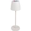 Velamp JOSEPHINE 2: Lampada da tavolo LED touch ricaricabile Bianco + RGB. Interno / esterno. 35cm. Bianco