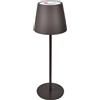 Velamp JOSEPHINE 2: Lampada da tavolo LED touch ricaricabile Bianco + RGB. Interno / esterno. 35cm. Corten
